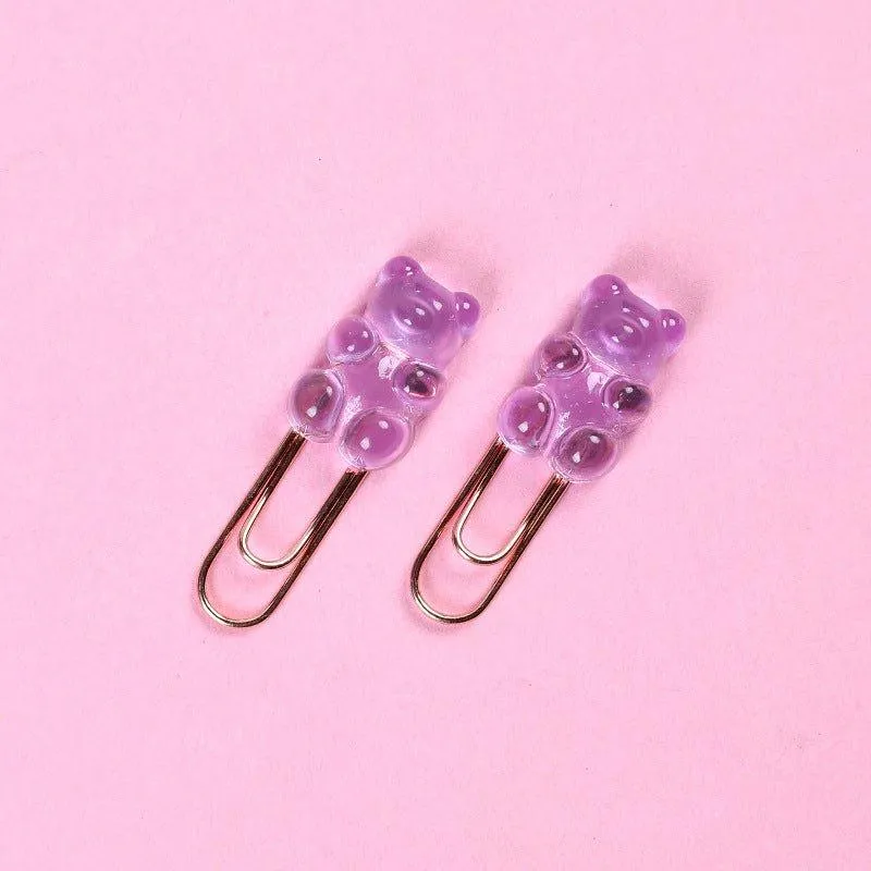 Korean Gummy bear cartoon shape paper clip NP-070028