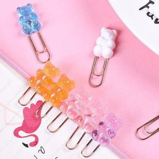 Korean Gummy bear cartoon shape paper clip NP-070028