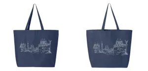 Large Tote Bags 25-Litres | Q-Tees Q600 | Large Embroidery (11″ X 7″)