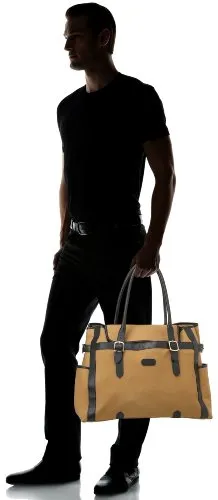 Leatherbay Laptop Tote,Khaki,One Size
