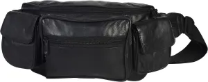 Liberty Leather Large fanny Pack Crossbody Bag for Women and Men Plus Size Fanny Pack Hip Bum Waist Bags for men