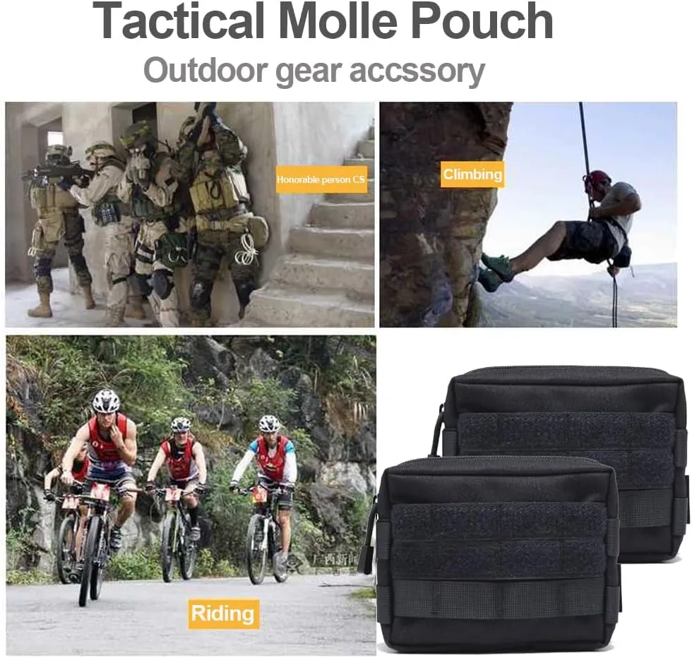 Molle Pouches, Tactical Admin Pouch Compact EDC Utility Gadget Gear Pouch Military Carry Accessory Belt Hanging Waist Bag