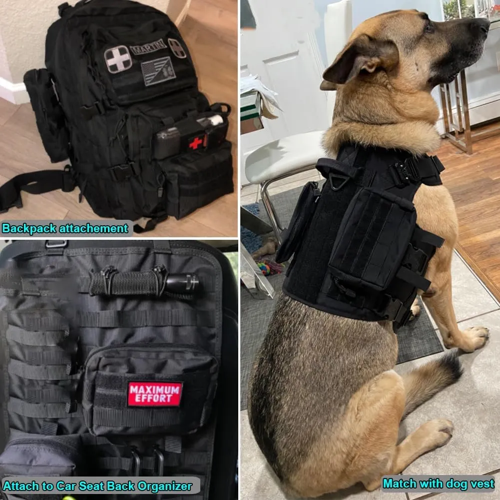 Molle Pouches, Tactical Admin Pouch Compact EDC Utility Gadget Gear Pouch Military Carry Accessory Belt Hanging Waist Bag