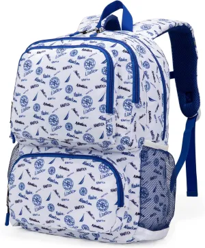 Nautica Kids Backpack for School | Kindergarten Elementary Kids Backpack | 17" Tall | Varsity