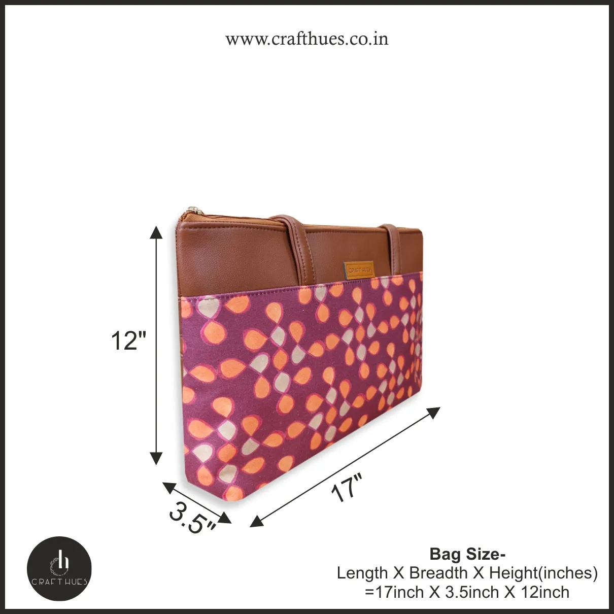Orange Kollam Tote/Pouch Combo