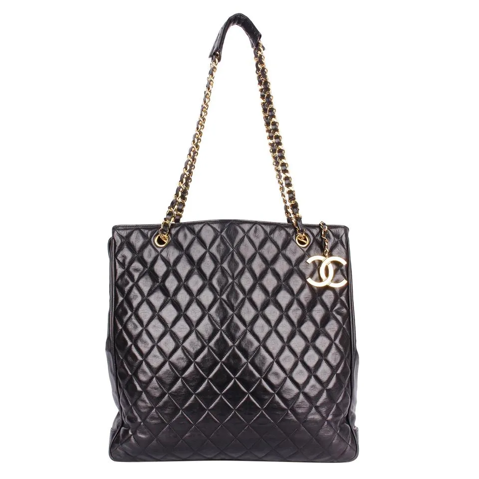 Quilted Leather Timeless Shopping Tote