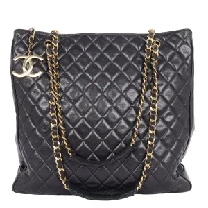 Quilted Leather Timeless Shopping Tote
