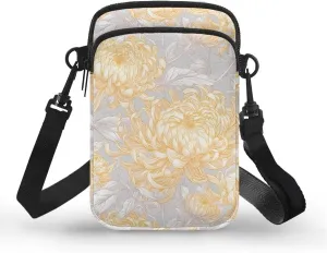 Small Crossbody Bags for Women, Spring Flowers Cell Phone Purse Wallet, Travel Pouch Passport Phone Holder Wallet