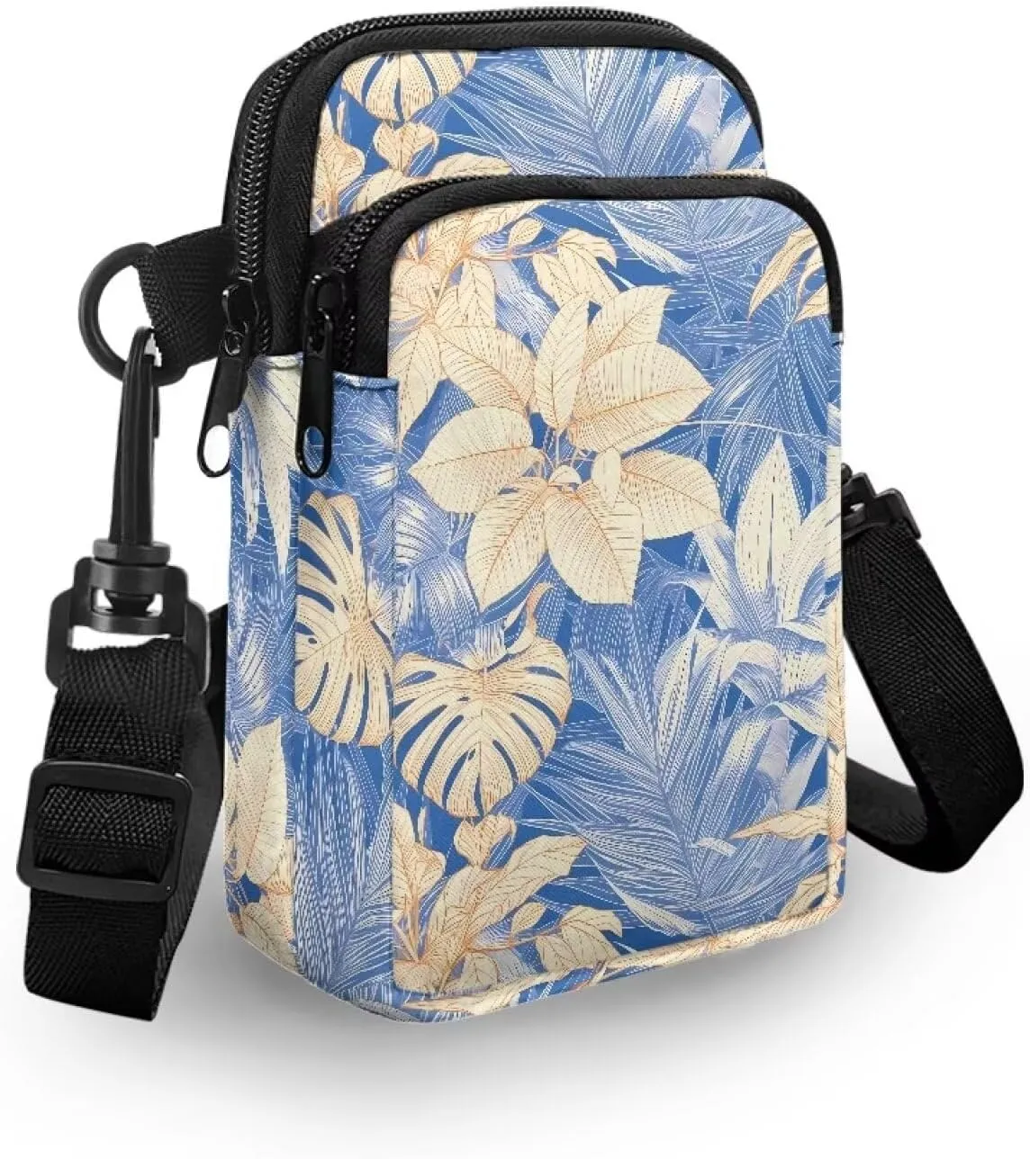 Small Crossbody Bags for Women, Spring Flowers Cell Phone Purse Wallet, Travel Pouch Passport Phone Holder Wallet