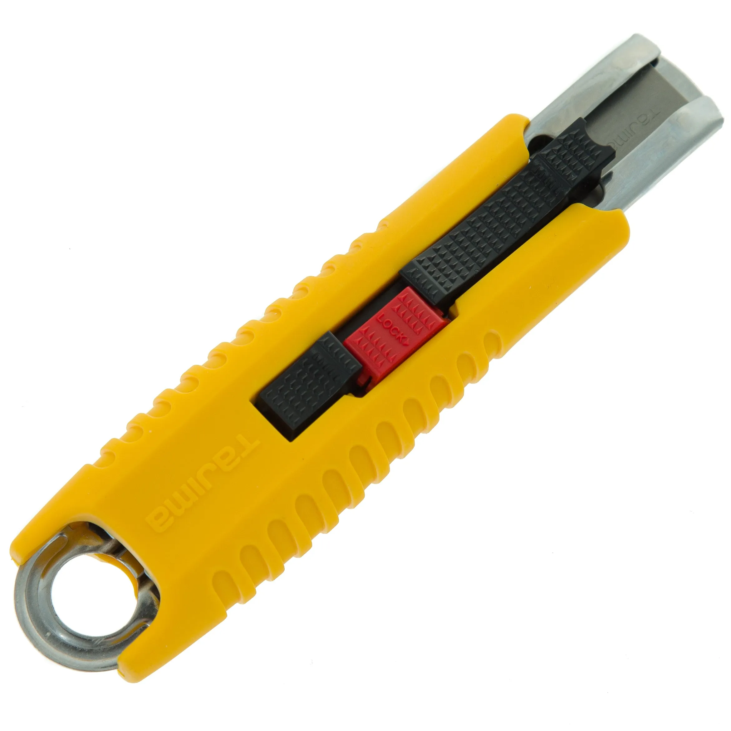 Tajima Safety Knife Box Cutter with Springback Auto-Retract and Secure Lock Features 18MM X 56MM Blade