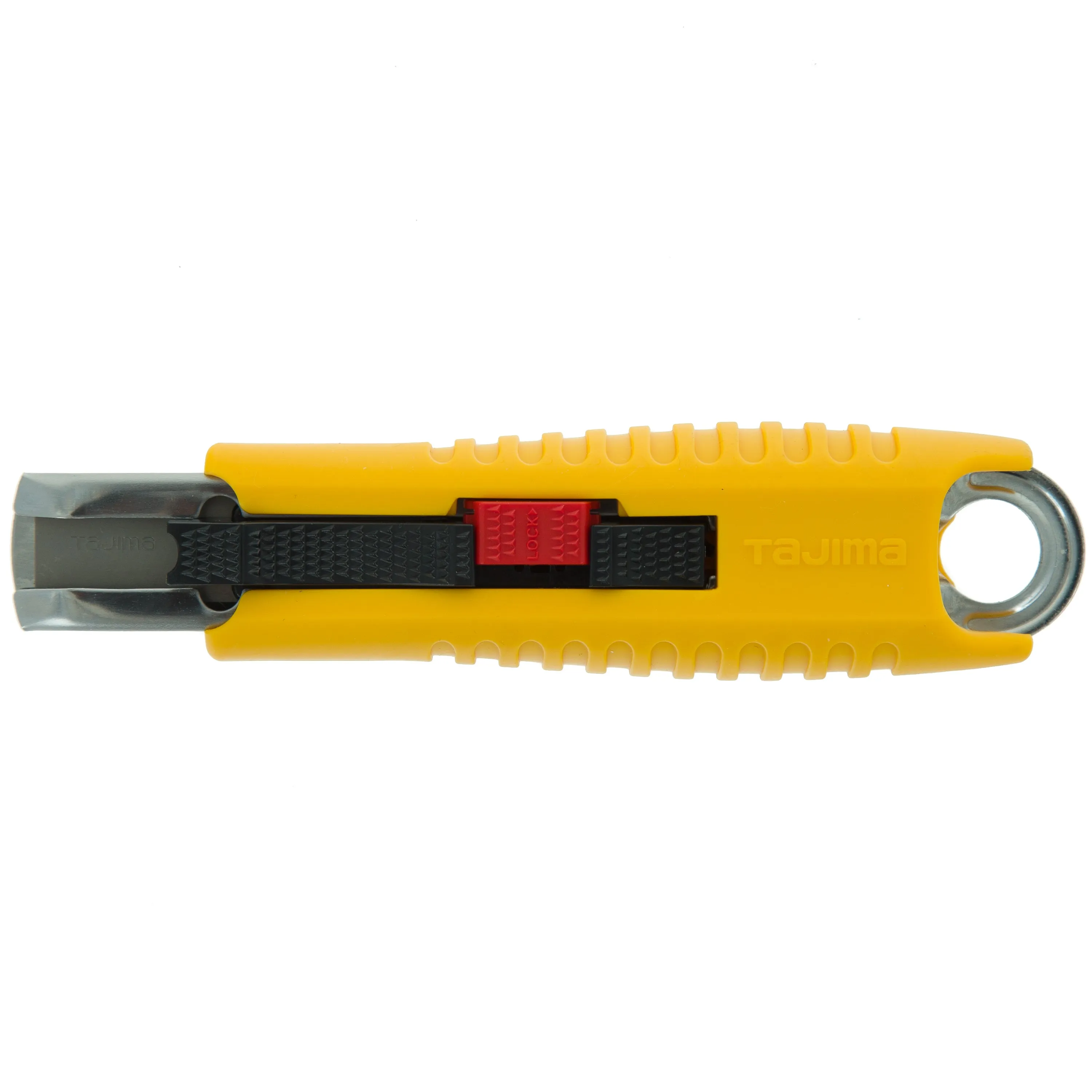 Tajima Safety Knife Box Cutter with Springback Auto-Retract and Secure Lock Features 18MM X 56MM Blade