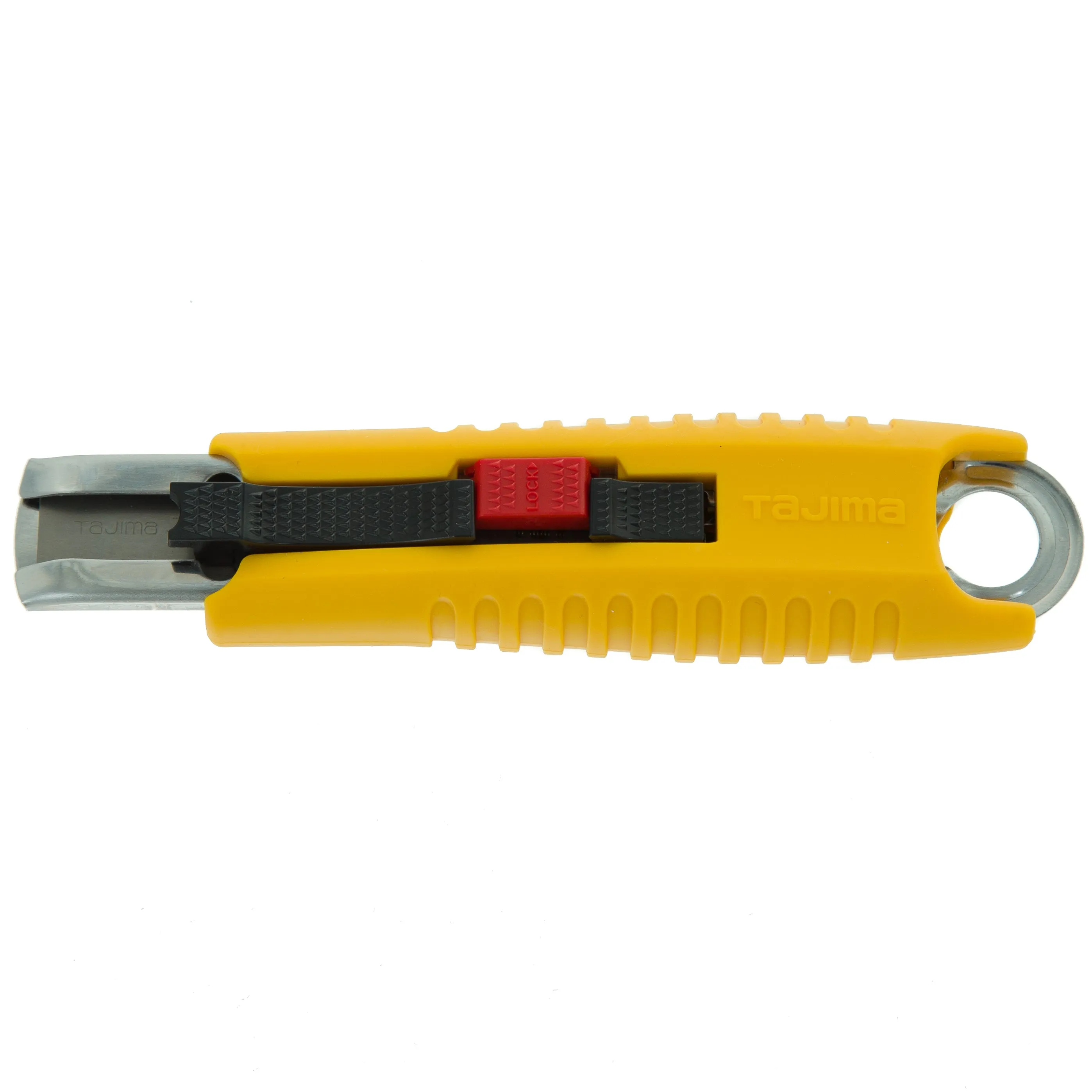 Tajima Safety Knife Box Cutter with Springback Auto-Retract and Secure Lock Features 18MM X 56MM Blade