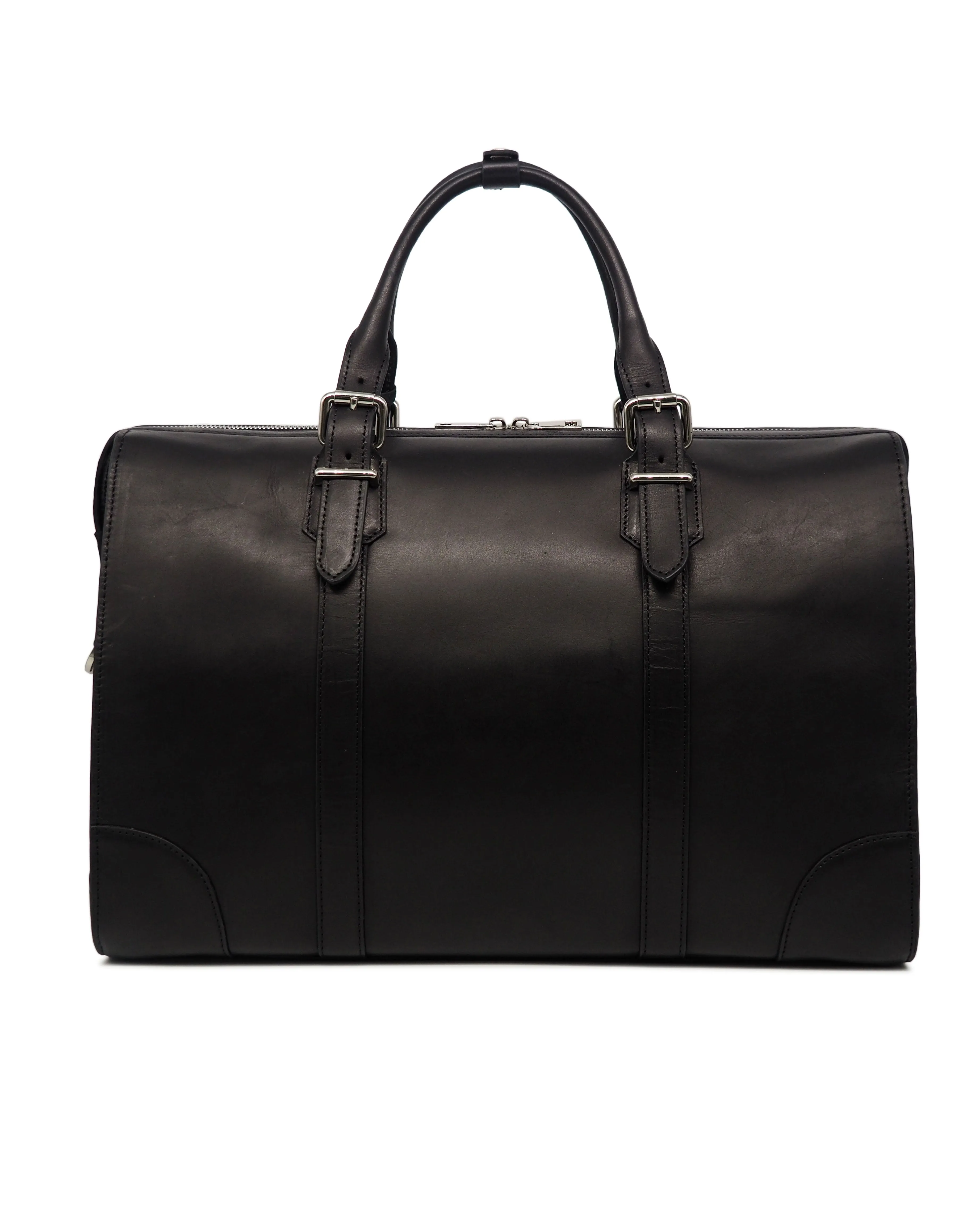 The Viaggio Leather Duffel (Nero)