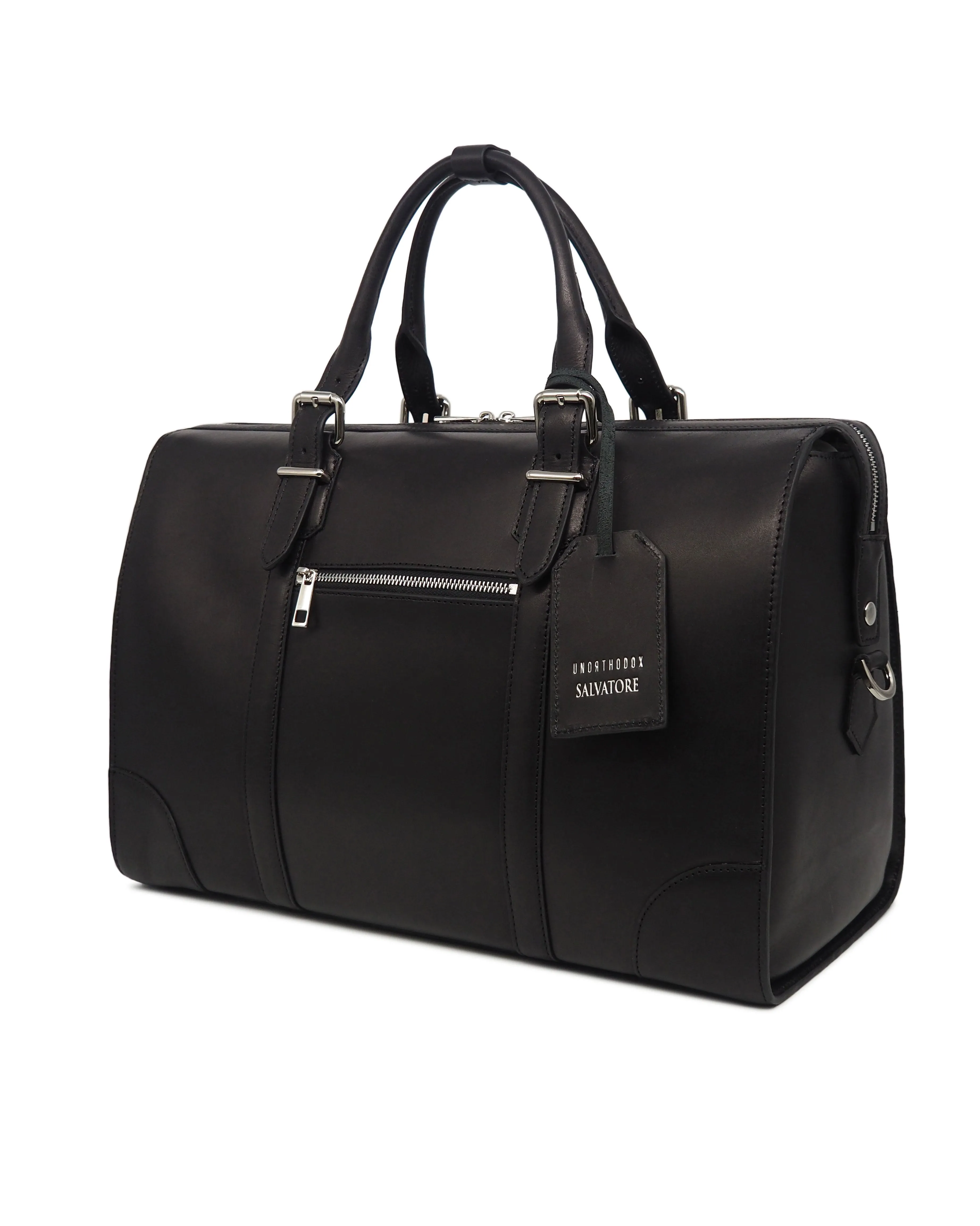 The Viaggio Leather Duffel (Nero)