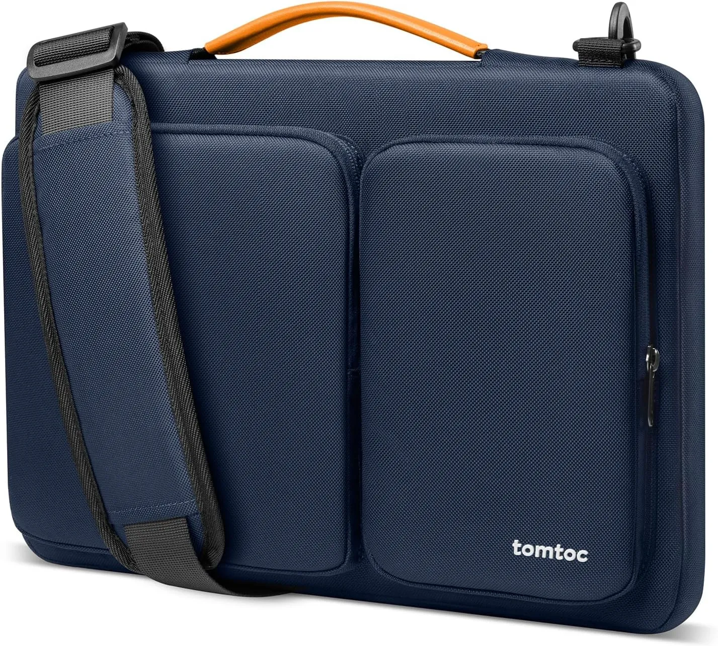 tomtoc 360 Protective Laptop Shoulder Bag for 15.6 Inch Laptop, Fit Acer Aspire 3/5/7, Dell Inspiron/XPS, ASUS ROG/TUF, Lenovo ThinkPad L/E/T/P/V, Waterproof Accessory Case
