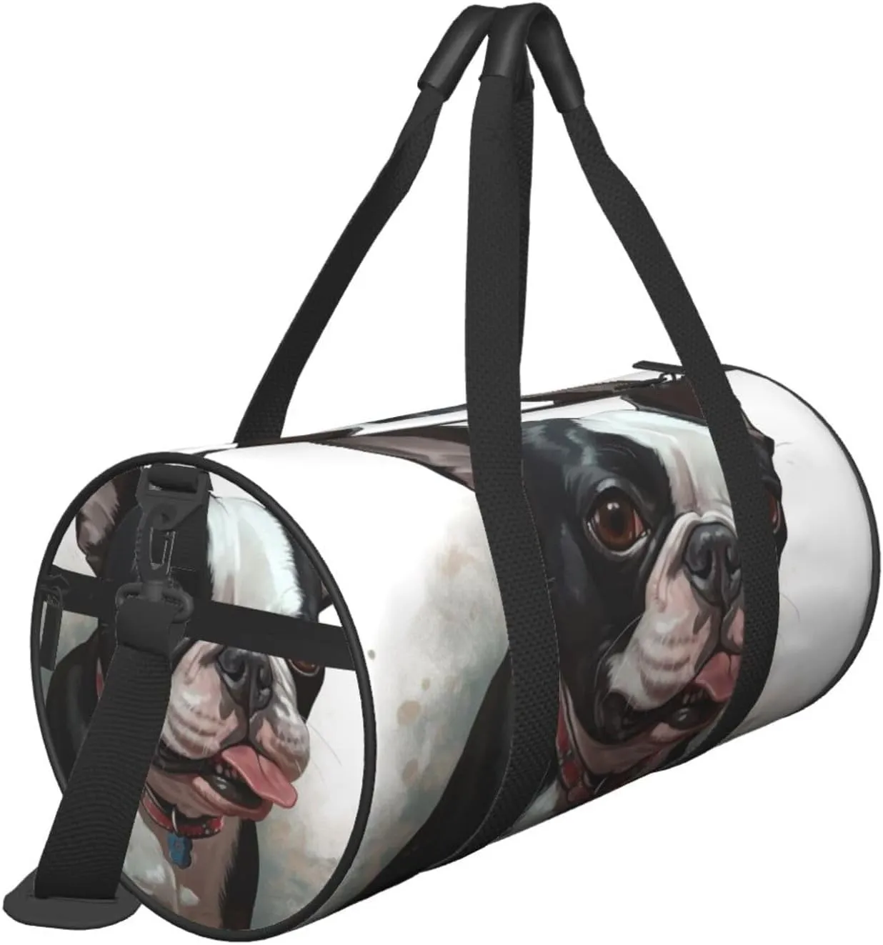 Travel Duffle Bag Weekender Bags for Men Women with Shoe Compartment Large Capacity Weekender Overnight Bag Boston Terrier Carry On Tote Bags Sport Gym Bag for Travel Yoga