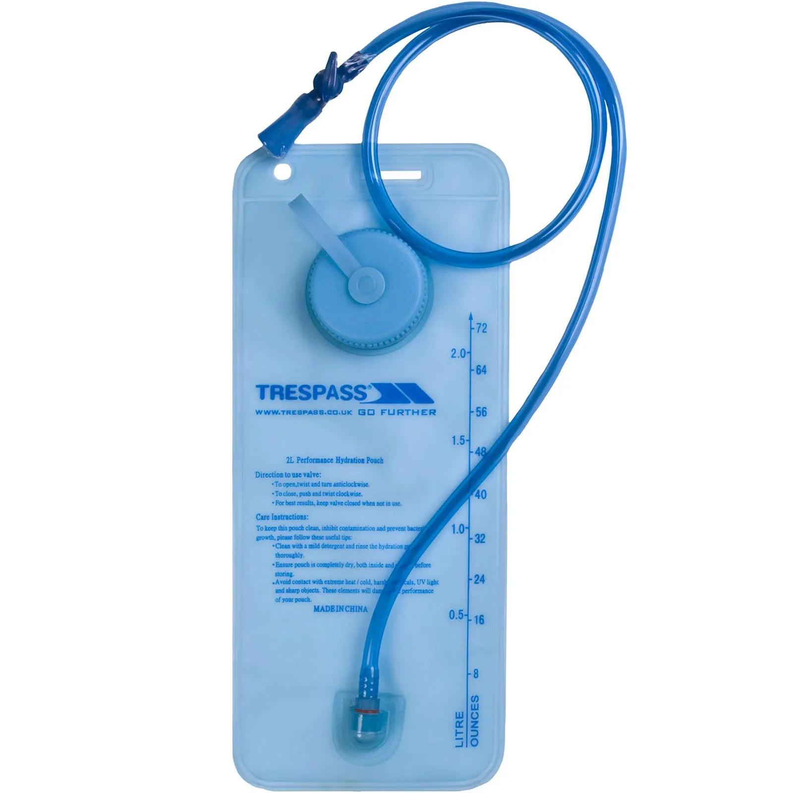 Trespass Hydration X Walking Cycling 2L Water Pack Bladder