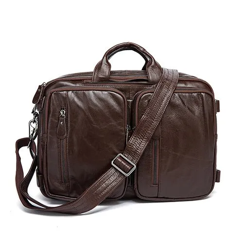 Westal Men'S Briefcase Tote Men Messenger Bag Travel Laptop Bag For Men Document Business Leather